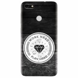 Husa silicon pentru Huawei Y6 Pro 2017, Work Hard Play Hard