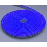 Banda LED Flexibila 24V Albastru Neon, 5m, IP67, SMD2835, 120 LED/m, Sectionabila, Decorativa Interior/Exterior