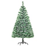 HOMCOM Brad Artificial de Crăciun cu 416 Crengi, Brad de Crăciun din PET cu Bază Metalică, &Oslash;75x150 cm, Verde | Aosom Romania