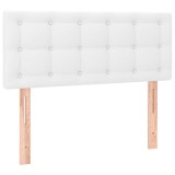Cumpara ieftin Tablie de pat, alb, 90x5x78/88 cm, piele ecologica