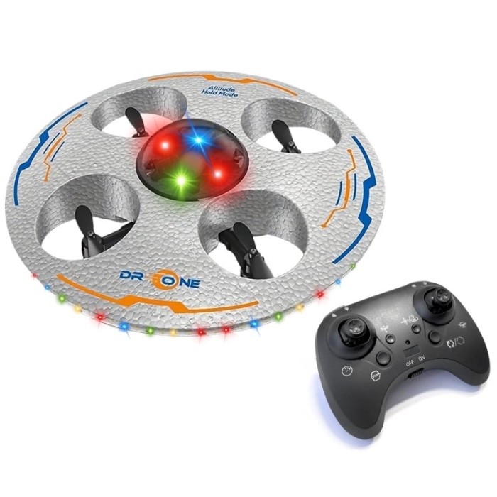 Mini Drona iUni S100, Lumini LED, Acrobatii 360&deg;, Rezistenta la impact, Giroscop, Telecomanda 2.4GHz