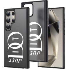 Hus&Auml; pentru samsung galaxy s25 ultra, just do it, protec&Egrave;ie camer&Auml;, anti&Egrave;oc, design slim, negru