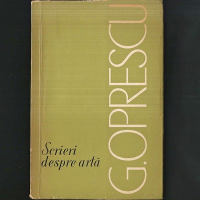 Scrieri despre Artă, de George Oprescu foto
