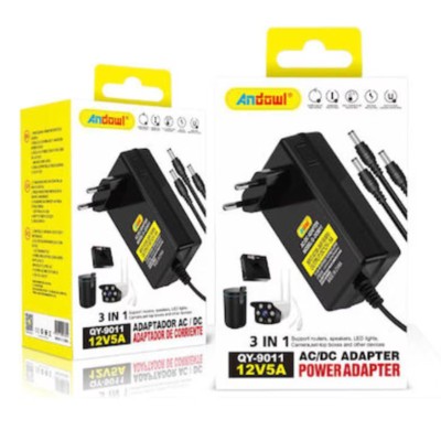 Adaptor AC/DC 3in1, 12V, 5A foto