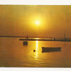 RF1 -Carte Postala- Mamaia, apus de soare la Siut-ghiol , circulata 1984