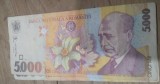 Romania postdecembrista 5000 lei 1998