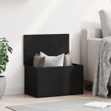 vidaXL Ladă depozitare cu capac, stejar negru, 60x35x35 cm, lemn