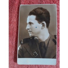 Fotografie tip carte postala, ofiter perioada interbelica