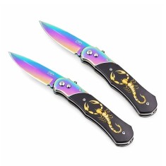 Set doua cutite automate, DEPOX&reg;, design compact, 24 cm, multicolor