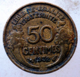 7.807 FRANTA 50 CENTIMES 1932, Europa, Bronz-Aluminiu