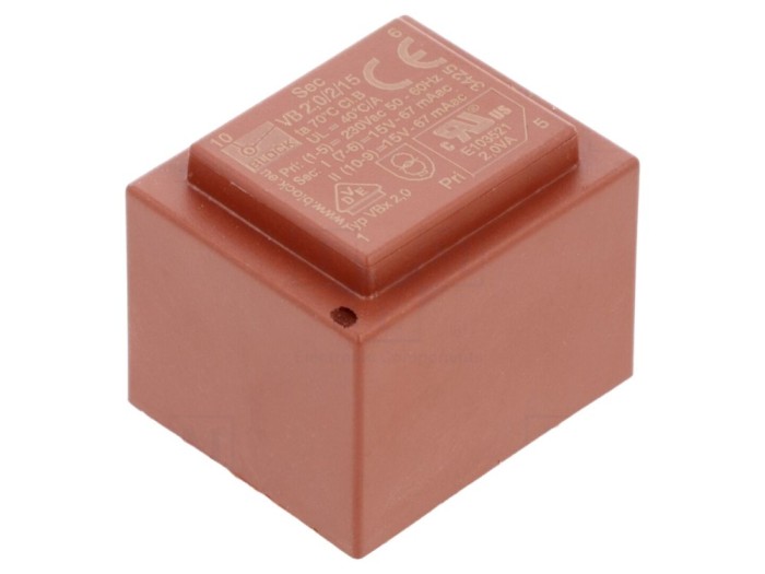 Transformator PCB &icirc;ncapsulat 2VA, 230VAC