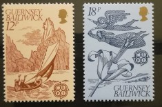 BC195, Guernsey 1981, serie folclor, europa cept foto