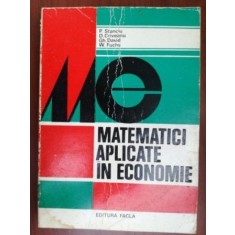 Matematici aplicate in economie P. Stanciu, D. Criveanu