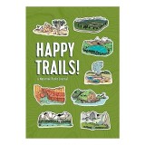 Jurnal Sketchbook Happy Trails! Parcuri Nationale, Ilustratii Color Brainstorm, 40 Fapte, Pagini Liniate/Goale, Flexi Binding