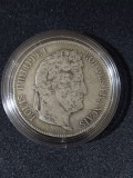 Franța 1843 W - 5 Franci - Monedă de argint, Europa