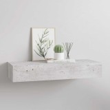 VidaXL Dulap de perete cu sertar, gri beton, 60x23,5x10 cm, MDF