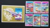 UMM AL QIWAIN. -AVIOANE-6 V.pe serie + 1 colita nedantelate-MNH.**UAQ 131D, Asia, Transporturi