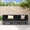 vidaXL Set mobilier de grădină, 3 piese, gri, lemn masiv de pin 825417
