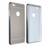 Cumpara ieftin Husa Bumper Aluminiu Mirror I-berry Pentru Huawei P9 Lite (2016) Argintiu, Carcasa