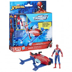 Figurina si vehicul, Marvel Spider-Man, Web Splashers, Spider-Man si Hydro Jet