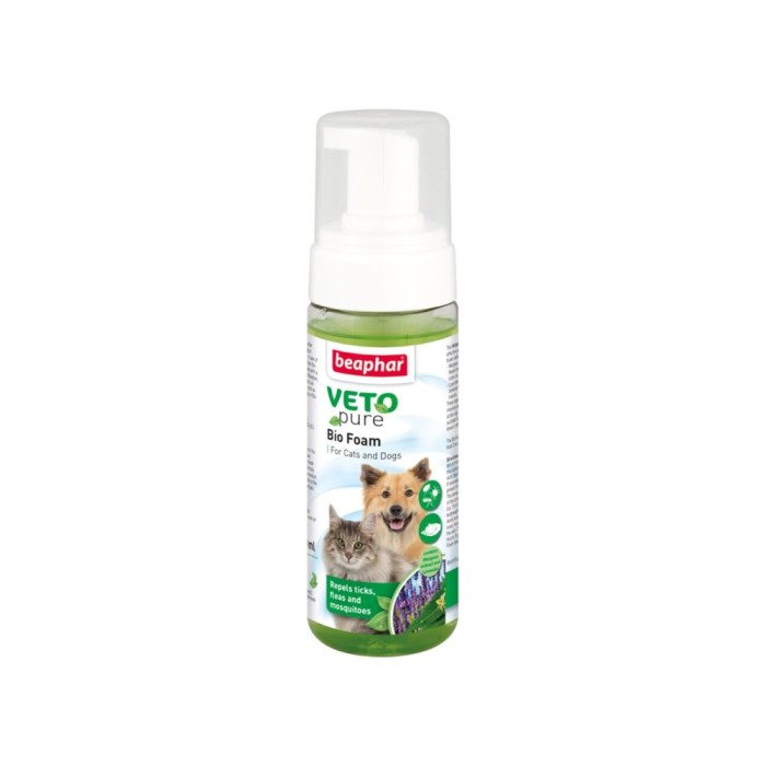 SPUMA ANTIPARAZITARA PENTRU CAINI SI PISICI VETOPURE BEAPHAR 150ML