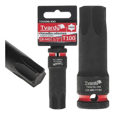 Cheie tubulara de impact TORX 1 / 2&amp;quot;, T100, Cr-Mo, Tvardy T00216-100 foto