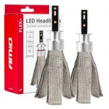Kit 2 Becuri LED H1 50W 4300lm 6000K FLEX+ AMiO-03655, Canbus, Durata 30000h, 12V/24V, Auto/Camion