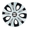 Set 4 Capace Roti Top Gri-Negru R14, Compatibil Cu Seat, Autohelix MSA