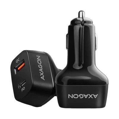 Incarcator auto AXAGON 1x QC3.0 USB-A + 1x PD USB-C 5V 3.6A 38W foto