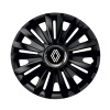 Set 4 Capace Roti pentru Renault Nou, model Royal Black Cu Inel Cromat, R14, RENAULT