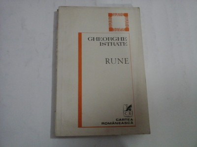 RUNE - GHEORGHE ISTRATE - (autograf si dedicatie) foto