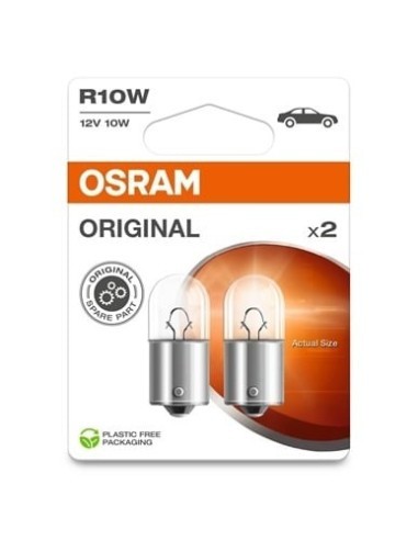 Set 2 Becuri 12V R10W Original Blister Osram