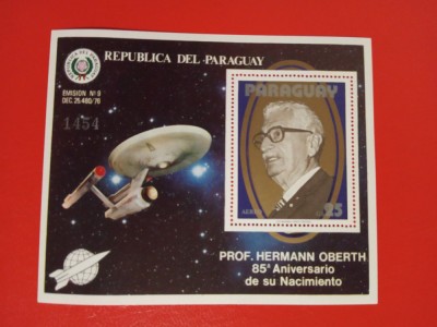 PARAGUAY, SPACE - COLIȚĂ MNH foto