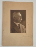 Fotografie veche Duiliu Zamfirescu Dedicatie si semnatura Alexandru Duiliu Zamfirescu catre Grigore Antipa