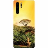 Husa silicon pentru Huawei P30 Pro, Hill Top Tree Golden Light