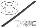 Cablu 1x2x22AWG RS485,la exterior litat Cu PVC negru 152m