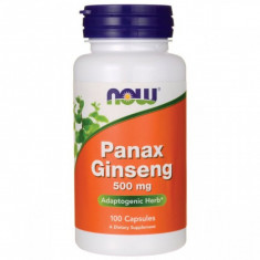 Supliment alimentar, Ginseng (500 mg), Now Foods Panax Ginseng - 100 capsule (50 doze)