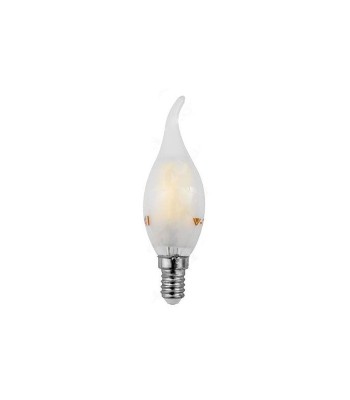 Bec E14 cu filament LED 4W 4000K alb neutru sticla mata V-TAC foto