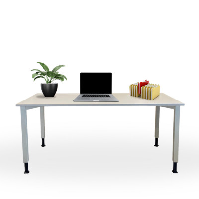Masa de birou Blaha Office Desk - model Alb, dimensiuni 120x80 cm, inaltime ajustabila, second hand foto