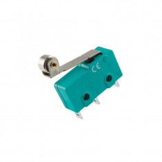 Microintrerupator 1 circuit ON - (ON) 250V 5A mini cu lamela 17mm si rola de presiune 20x10x6mm HOME