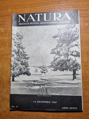 natura 15 decembrie 1939-radio basarabia,muntii nostri,soia si importanta ei foto