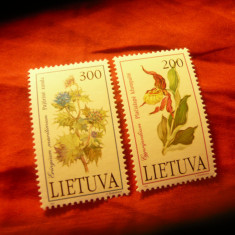 Serie Timbre Lituania - Flora 1992 , 2 valori