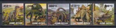 Guinea Bissau - DINOZAURI - Michel = 14,00 Eur. foto