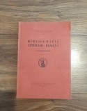 Bibliografia Literară Rom&acirc;nă - N. Georgescu - Tistu