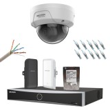 Kit supraveghere lift Hikvision 2MP wireless 500 m, AcuSense, HDD 1TB