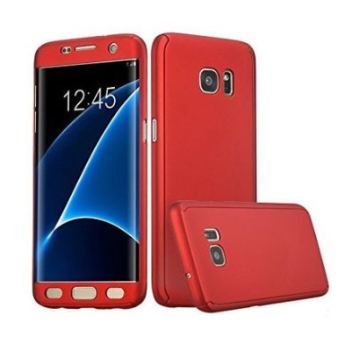 Husa Fullbody Elegance Luxury Red pentru Samsung Galaxy S7 Edge acoperire completa 360 grade cu folie de protectie gratis foto