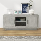 vidaXL Comodă TV, gri beton, 102x35x45 cm, lemn prelucrat