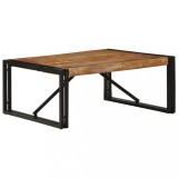VidaXL Masuta de cafea multicolora 80x80x35 cm lemn masiv recuperat