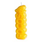 Cumpara ieftin Lumanare ambientala ceara galbena cm 4,5 x 3,5 x 14,5 H