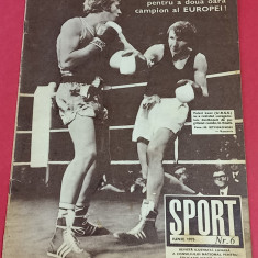 Revista SPORT nr.6/iunie 1975 (Box; Dudu Georgescu-DINAMO)